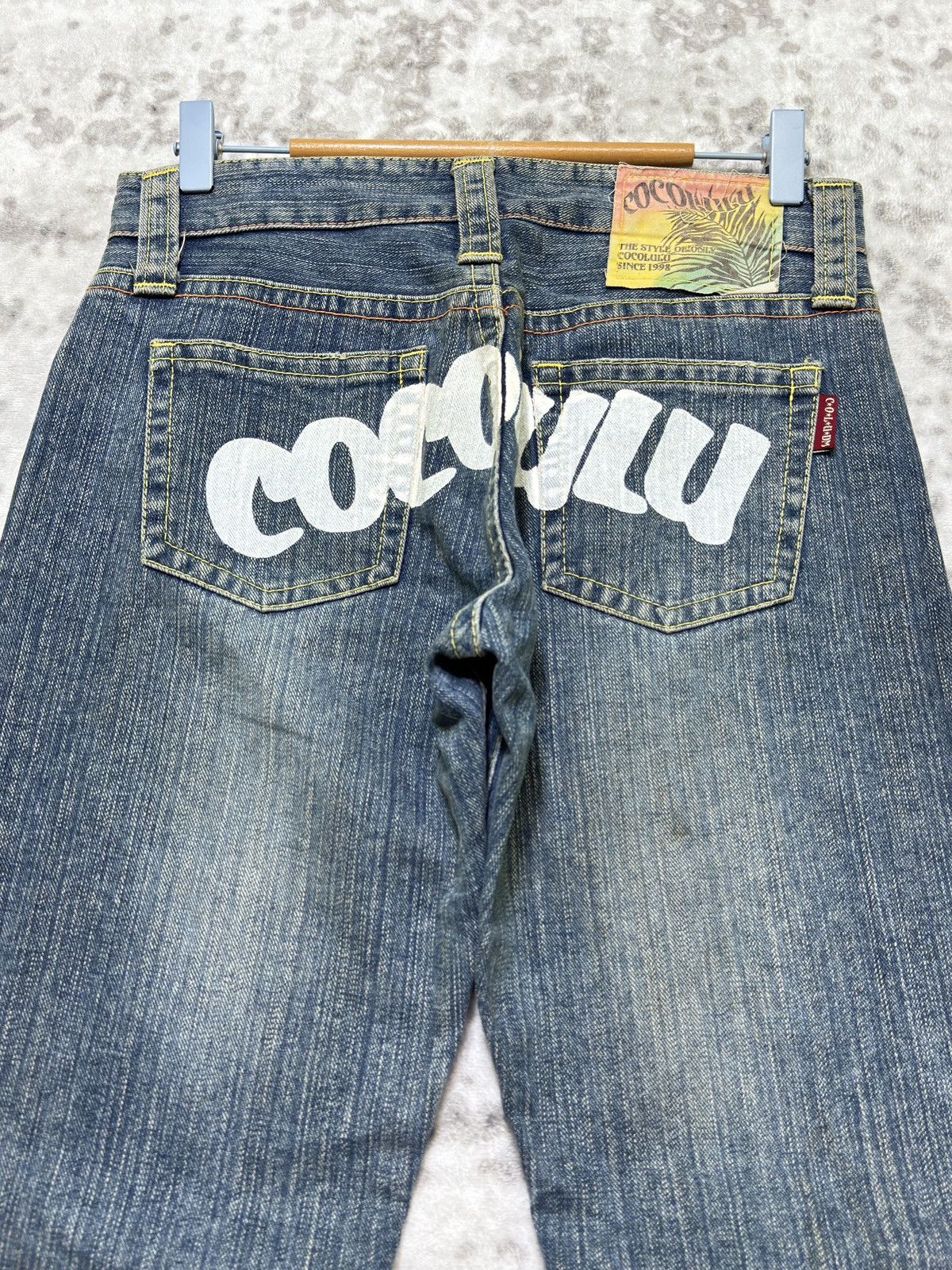 Hysteric Glamour Cocolulu Straight Leg Y2K Distressed Logo Back Pocket Jeans Size US 29 - 8 Thumbnail