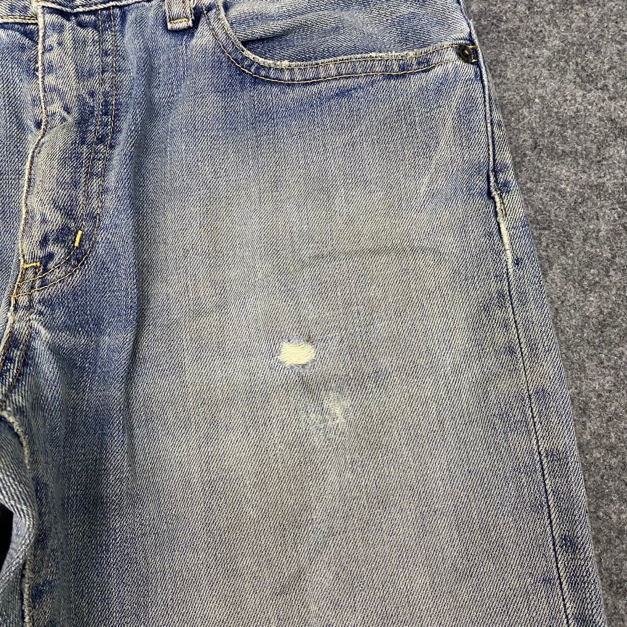 Japanese Brand Vintage Uniqlo Distressed Denim Kurt Cobain Style Size US 32 / EU 48 - 13 Thumbnail