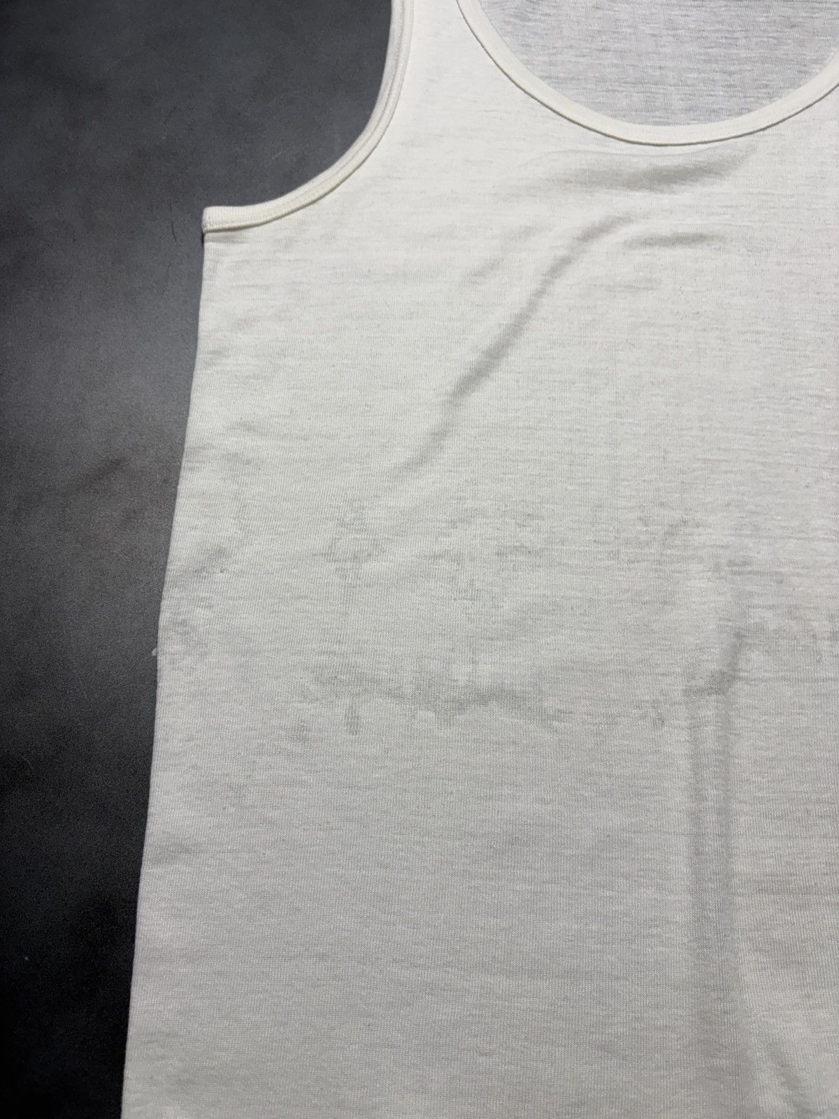Vintage 1970s Military Undershirt Thrash Vintage Paper Thin Tank Top Size US XL / EU 56 / 4 - 10 Thumbnail