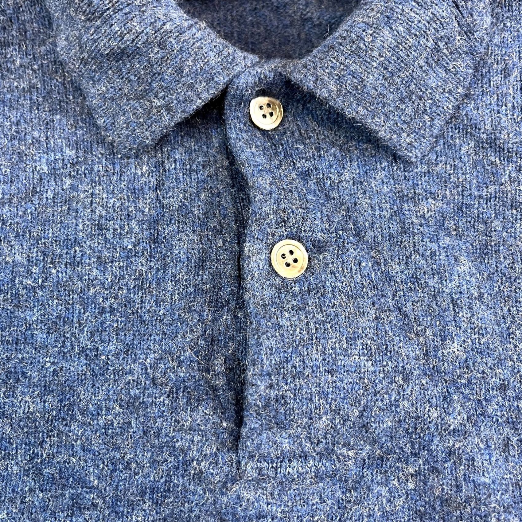 Polo Ralph Lauren VINTAGE Polo Ralph Lauren Mens Jumper Shirt 100% Lambswool Long Sleeve Large Blue Pullover Knit Logo Size US L / EU 52-54 / 3 - 6 Thumbnail
