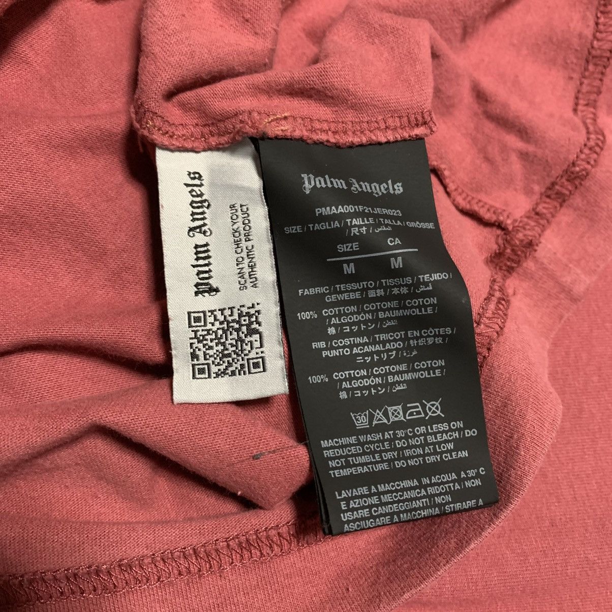 Palm Angels Palm Angels Medium Kill The Bear Burgundy Tee Size US M / EU 48-50 / 2 - 6 Thumbnail