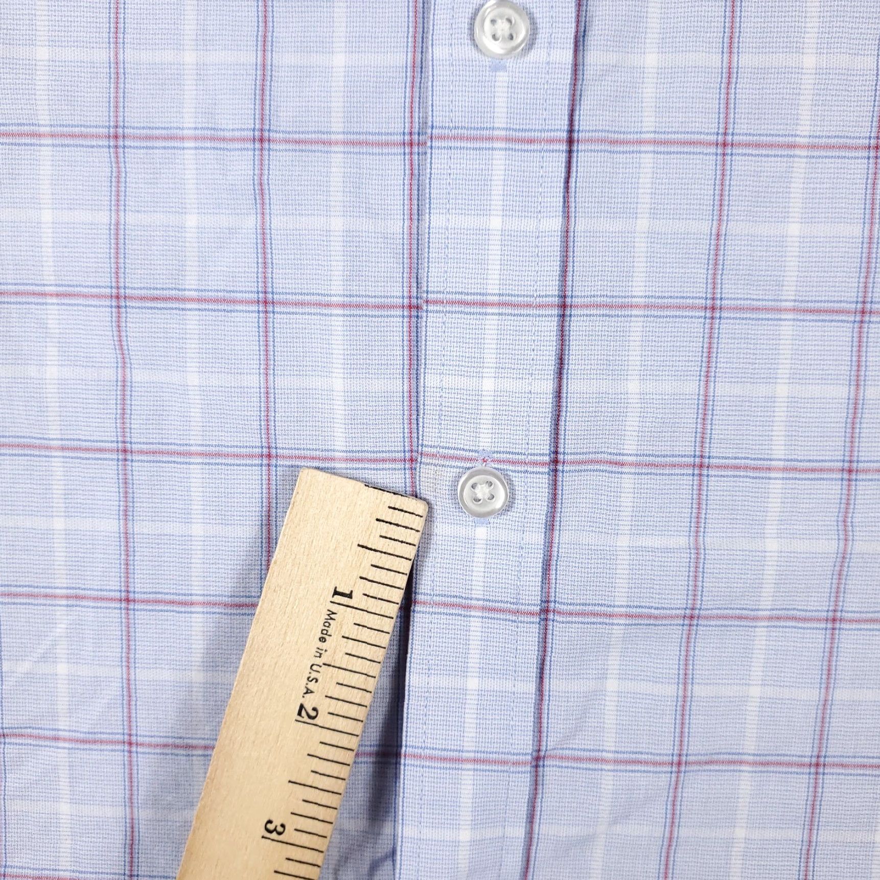Tommy Hilfiger Tommy Hilfiger Blue Plaid Button-Up Shirt Mens Large Long Sleeve Casual Size US L / EU 52-54 / 3 - 3 Thumbnail