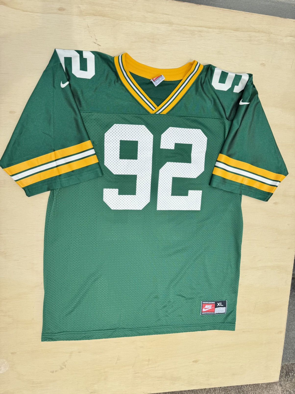 Nike × Vintage Vintage Nike Reggie White Green Bay Packers NFL Jersey Size US XL / EU 56 / 4 - 4 Thumbnail
