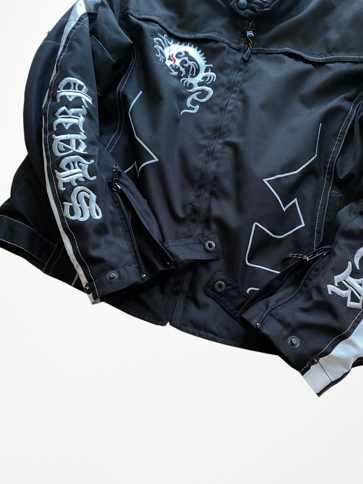 Vintage Vintage Stunt Racer No Refuse Dragon Sharp biker jacket Size US XL / EU 56 / 4 - 6 Thumbnail