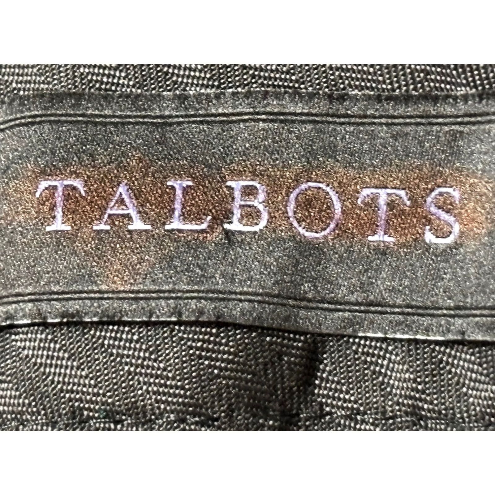 Talbots Talbots Hampshire Pants 22W Plus Wool Blend Elastic Sides Ankle Tartan NEW! Size 40" / US 18 - 7 Thumbnail