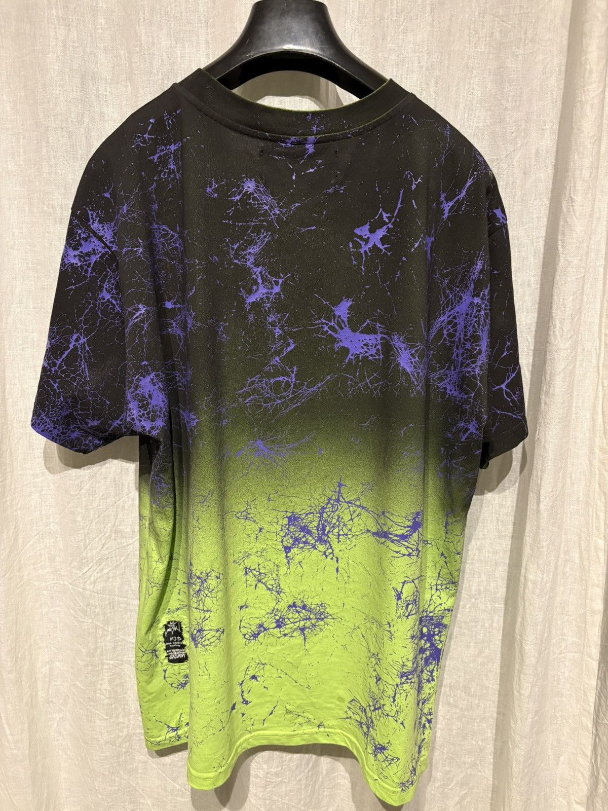 Marc Jacques Burton Double knit MJB green and purple cracks t shirt Size US L / EU 52-54 / 3 - 3 Thumbnail