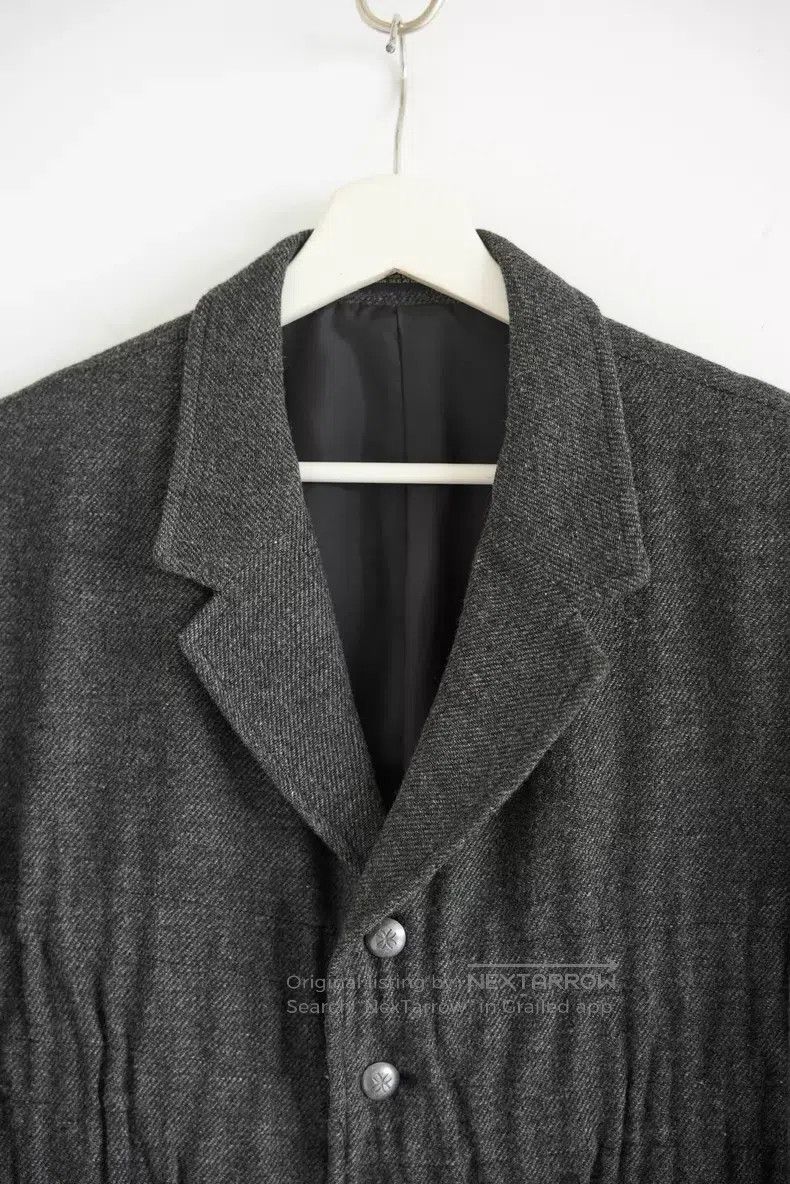 Yohji Yamamoto Yohji Yamamoto Size 3 05aw carved silver button pleated sui Size 40R - 4 Thumbnail