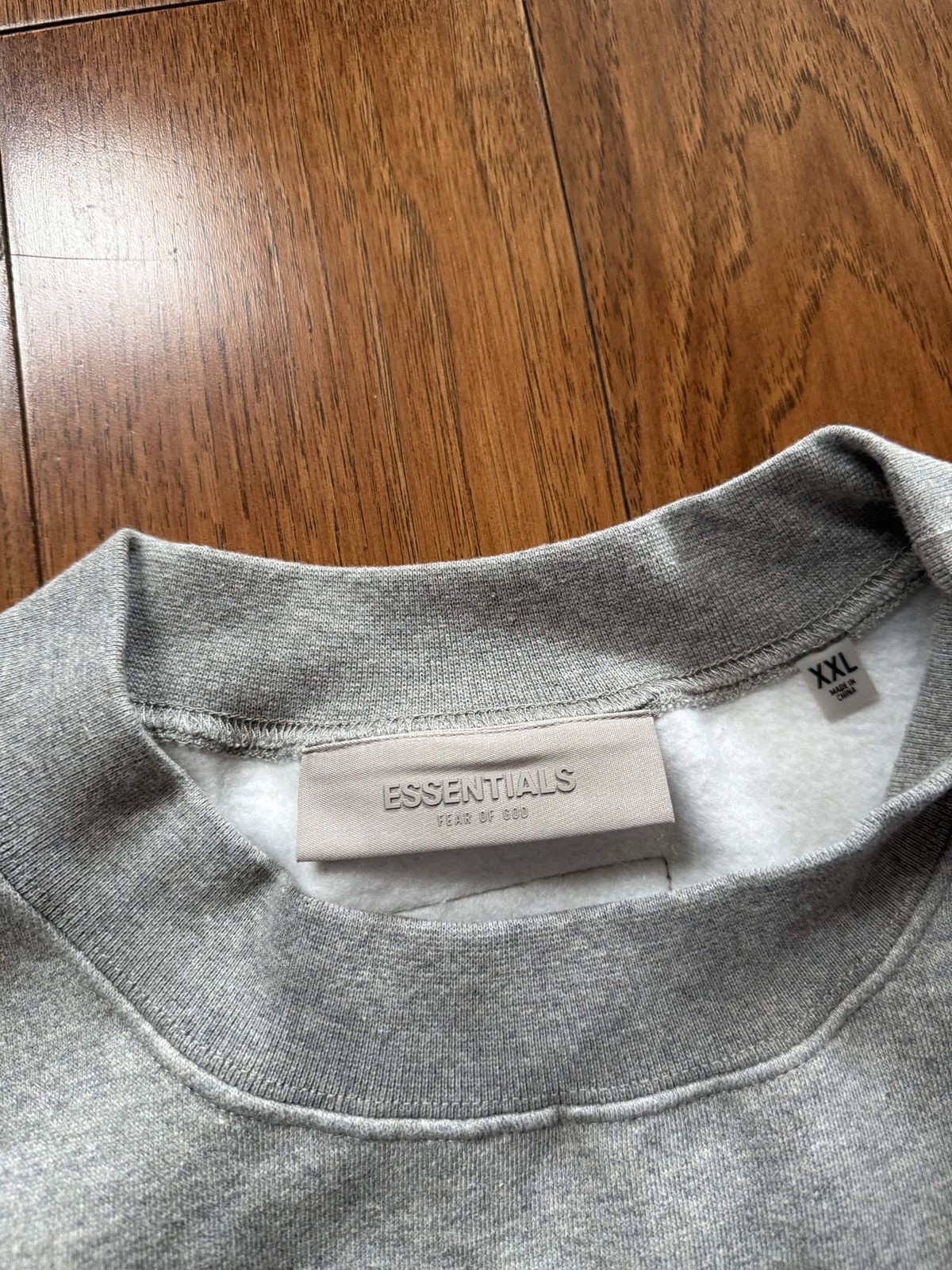 Essentials × Fear of God × Pacsun Fear of God Essentials Dark Oatmeal Grey Crewneck Sweatshirt Size US XXL / EU 58 / 5 - 4 Thumbnail