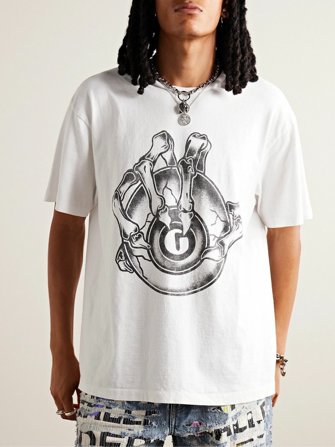 Gallery Dept. o1mle0825 Big G Ball Tee Shirt in White Size US XS / EU 42 / 0 - 3 Thumbnail