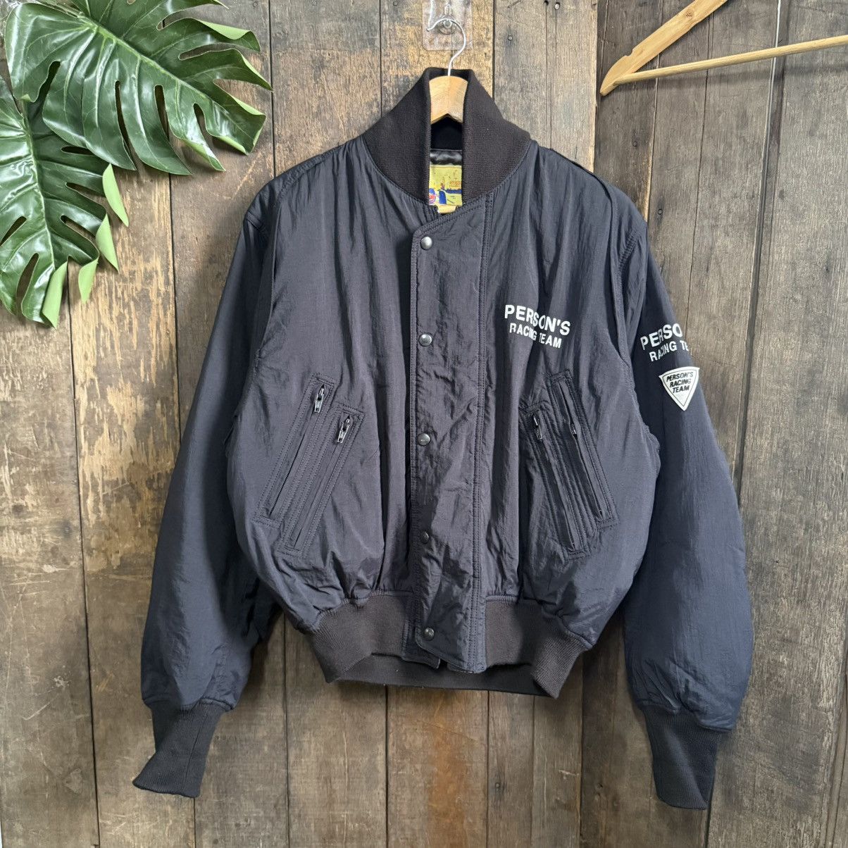 PERSON'S Vintage Person’s Racing Team Bomber Jacket Size US L / EU 52-54 / 3 - 2 Thumbnail