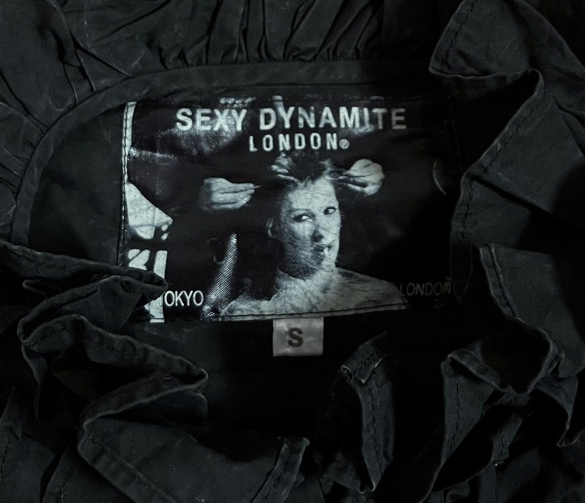 Seditionaries Vintage sexy dynamite london black ruffled shirt Size US S / EU 44-46 / 1 - 3 Thumbnail