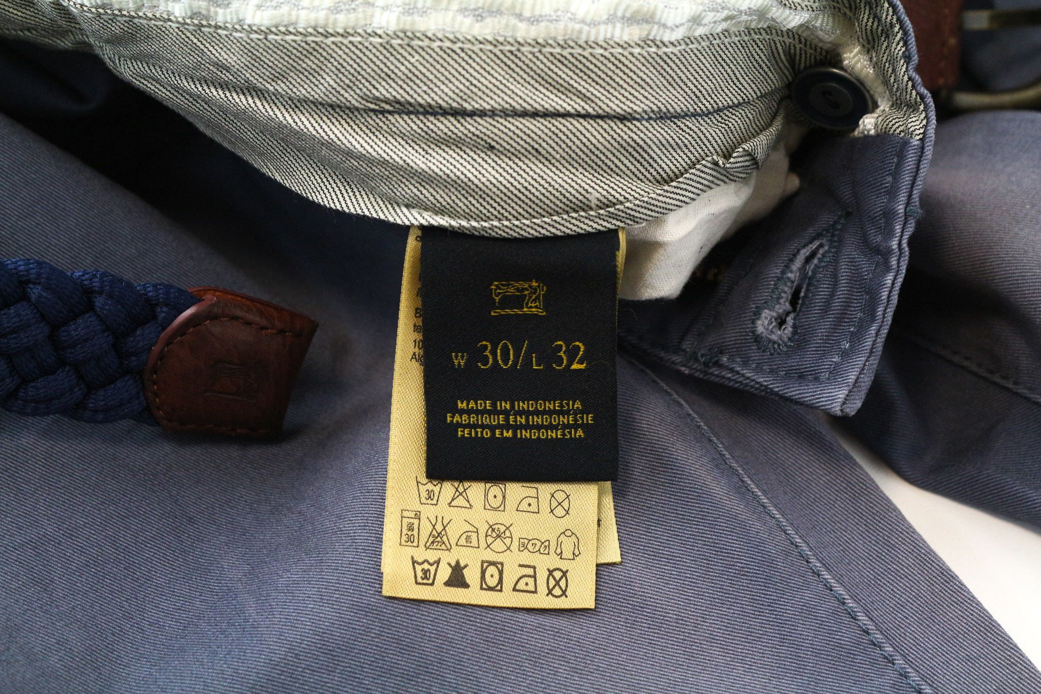 Scotch & Soda WARREN W30/L32 Relaxed Slim Blue Cotton Trousers 75690 Size US 30 / EU 46 - 5 Thumbnail