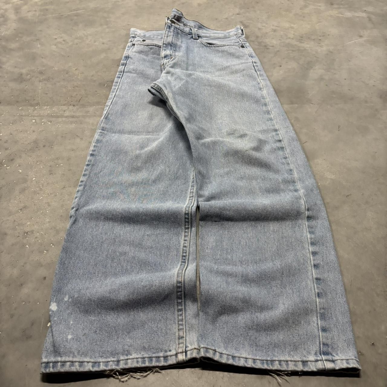 Japanese Brand × Vintage Crazy Vintage Y2K/2000s Light Wash Streetwear Essential Denim Jeans! Size US 34 / EU 50 - 3 Thumbnail