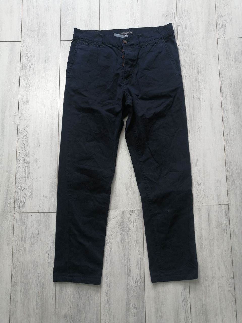 Dolce & Gabbana Men's chinos Dolce & Gabbana dark blue, size IT 44. Size US 28 / EU 44 - 1 Thumbnail