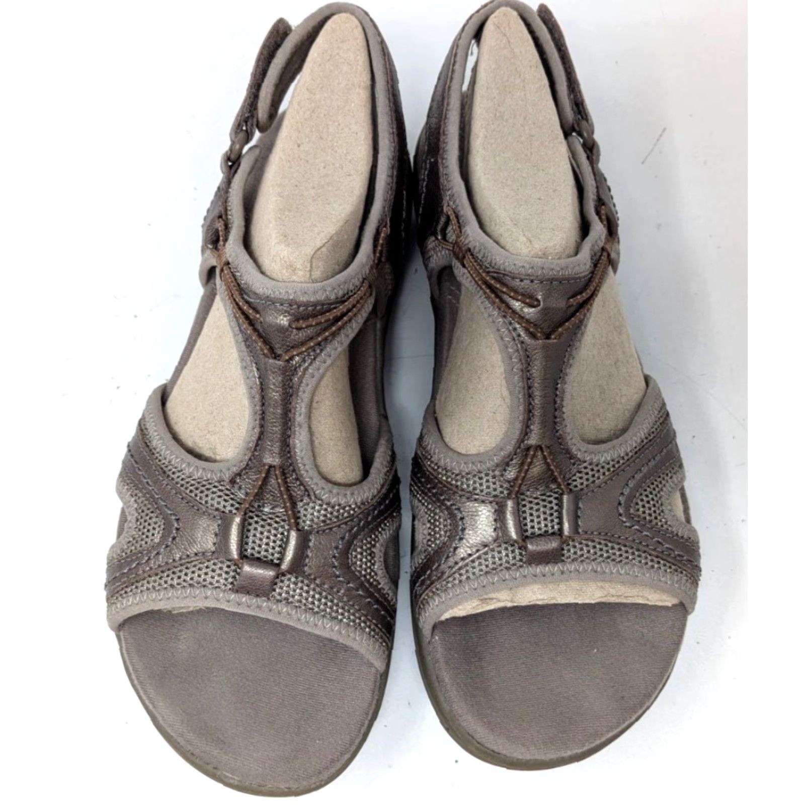 Clarks Clarks In Motion Jump Pewter Gray Slingback Walking Sandals Womens 8 1/2 M Sandal Adult Womens Pewter Gray 60439 Size US 9 / IT 39 - 6 Thumbnail