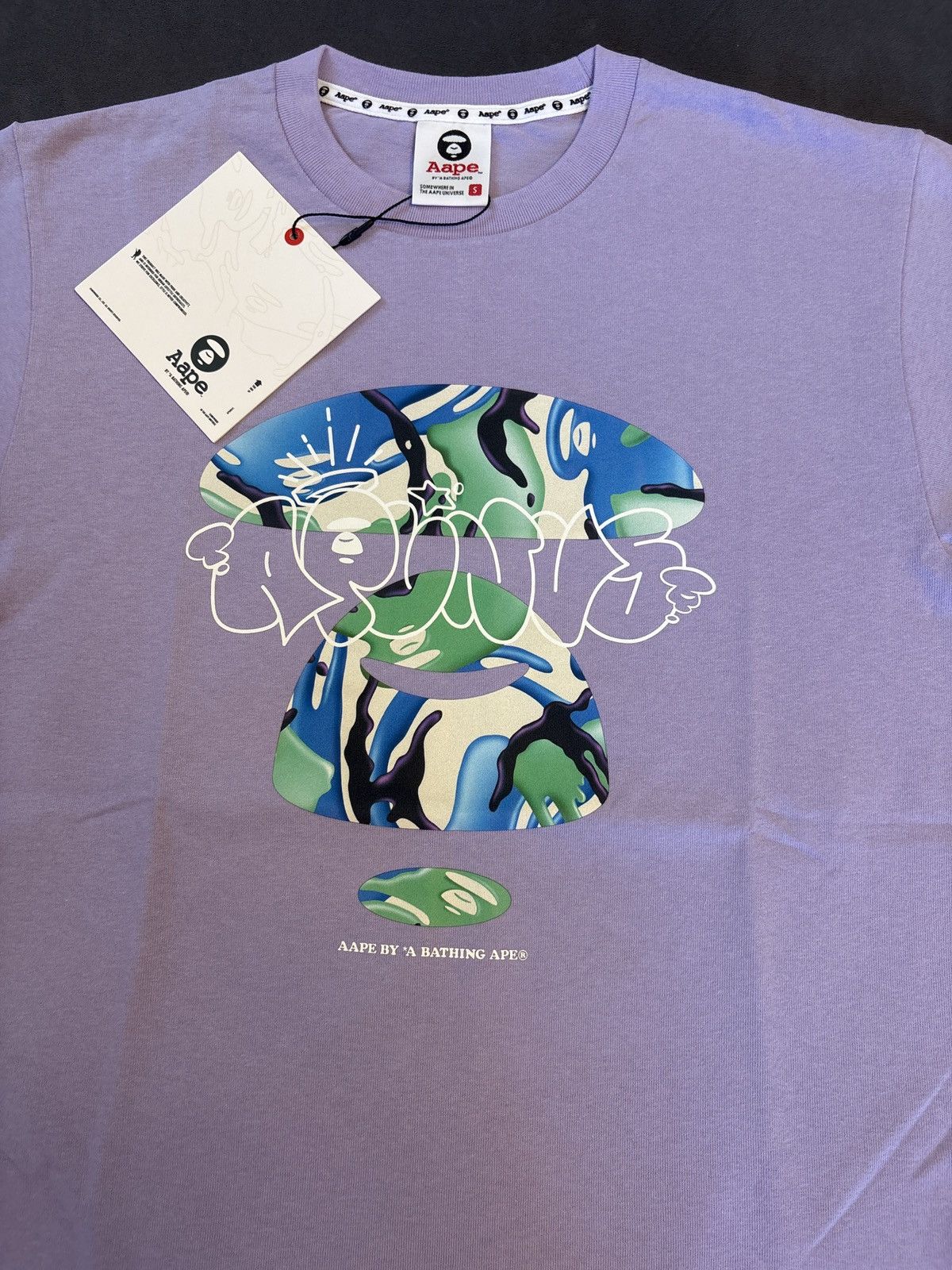 Aape × Bape Aape by a bathing ape purple tee Size US M / EU 48-50 / 2 - 2 Thumbnail