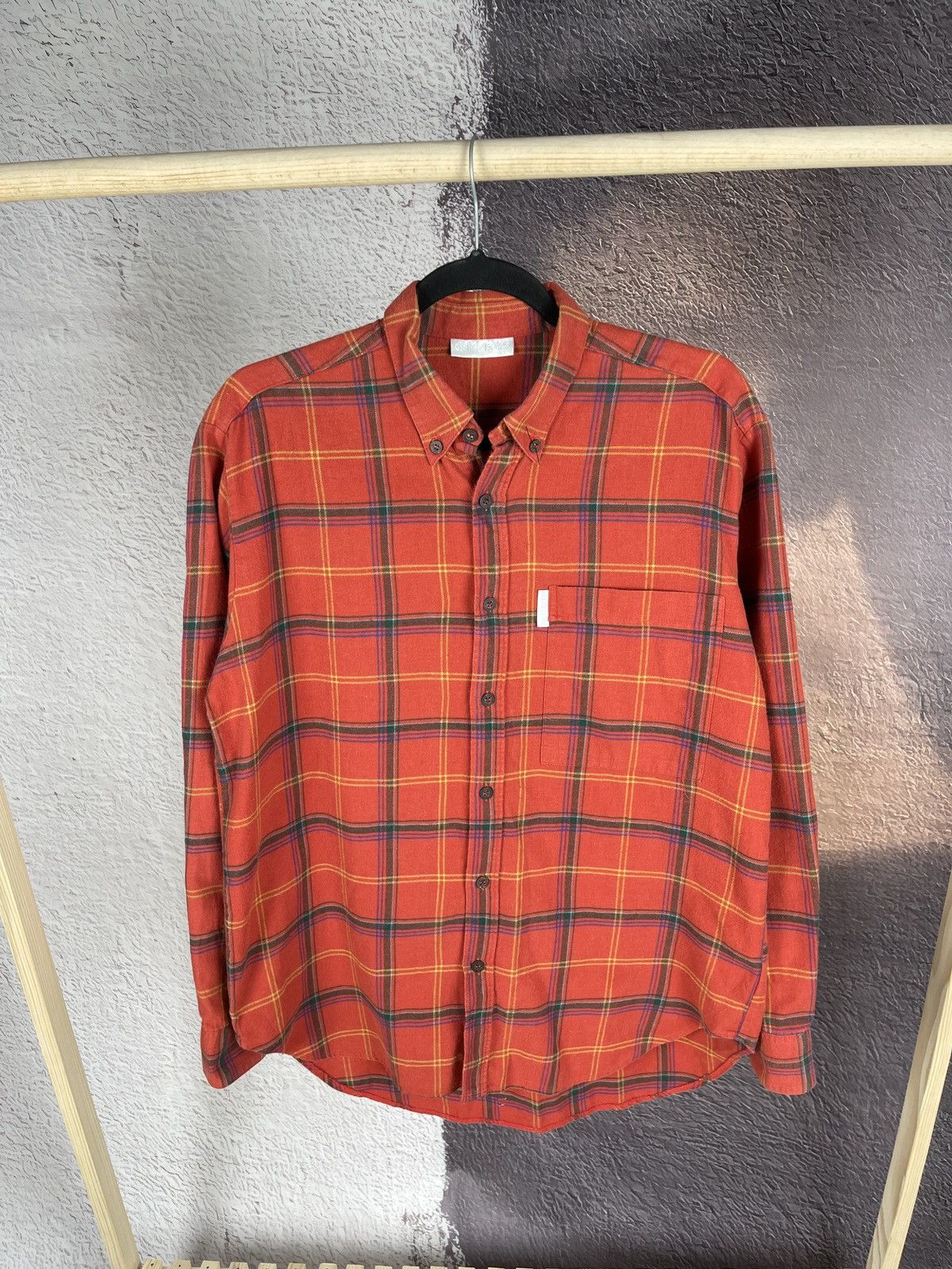Adidas Adidas vintage 80s 90s checkered flannel long sleeve shirt Size US M / EU 48-50 / 2 - 1 Thumbnail