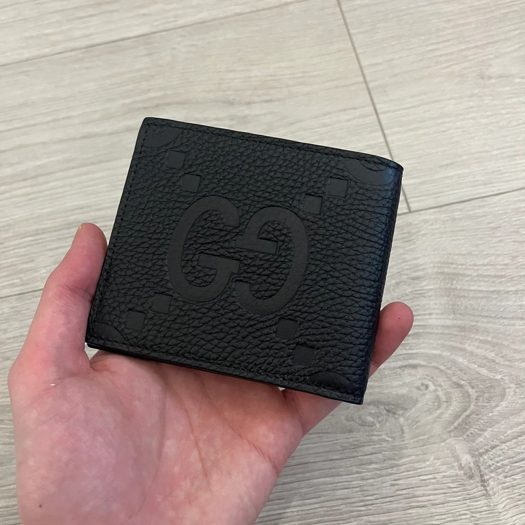 Gucci Gucci Jumbo GG Bi-Fold Leather Wallet Size ONE SIZE - 3 Thumbnail