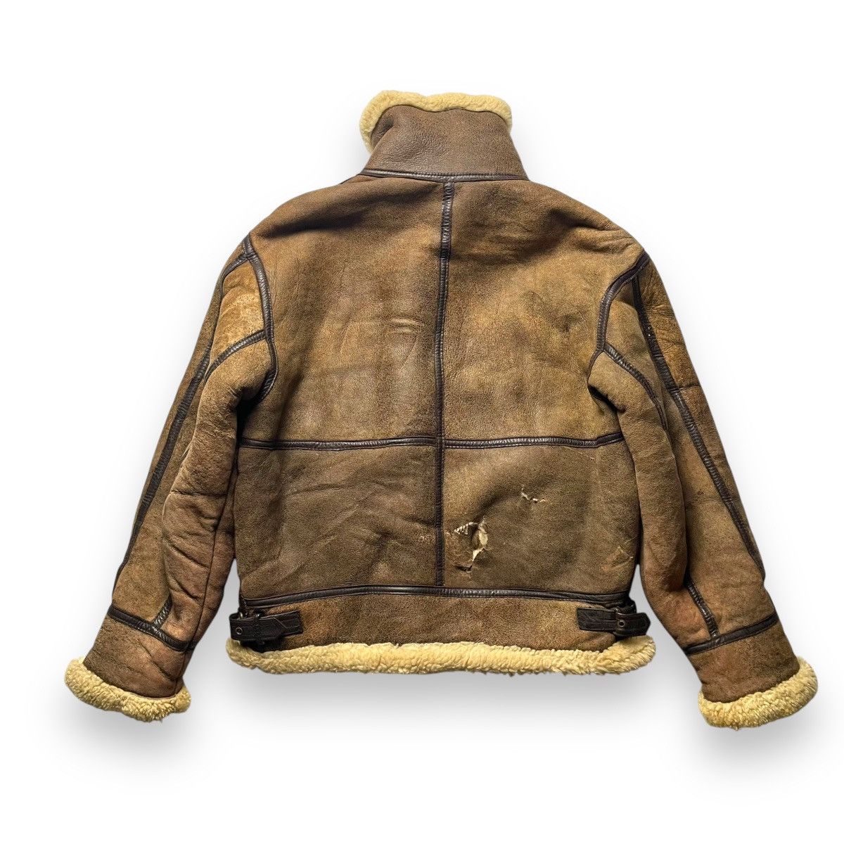 Genuine Leather VINTAGE B3 SHEEPSKIN FLIGHT GLEEMAN MILITARY JACKET Size US M / EU 48-50 / 2 - 2 Thumbnail