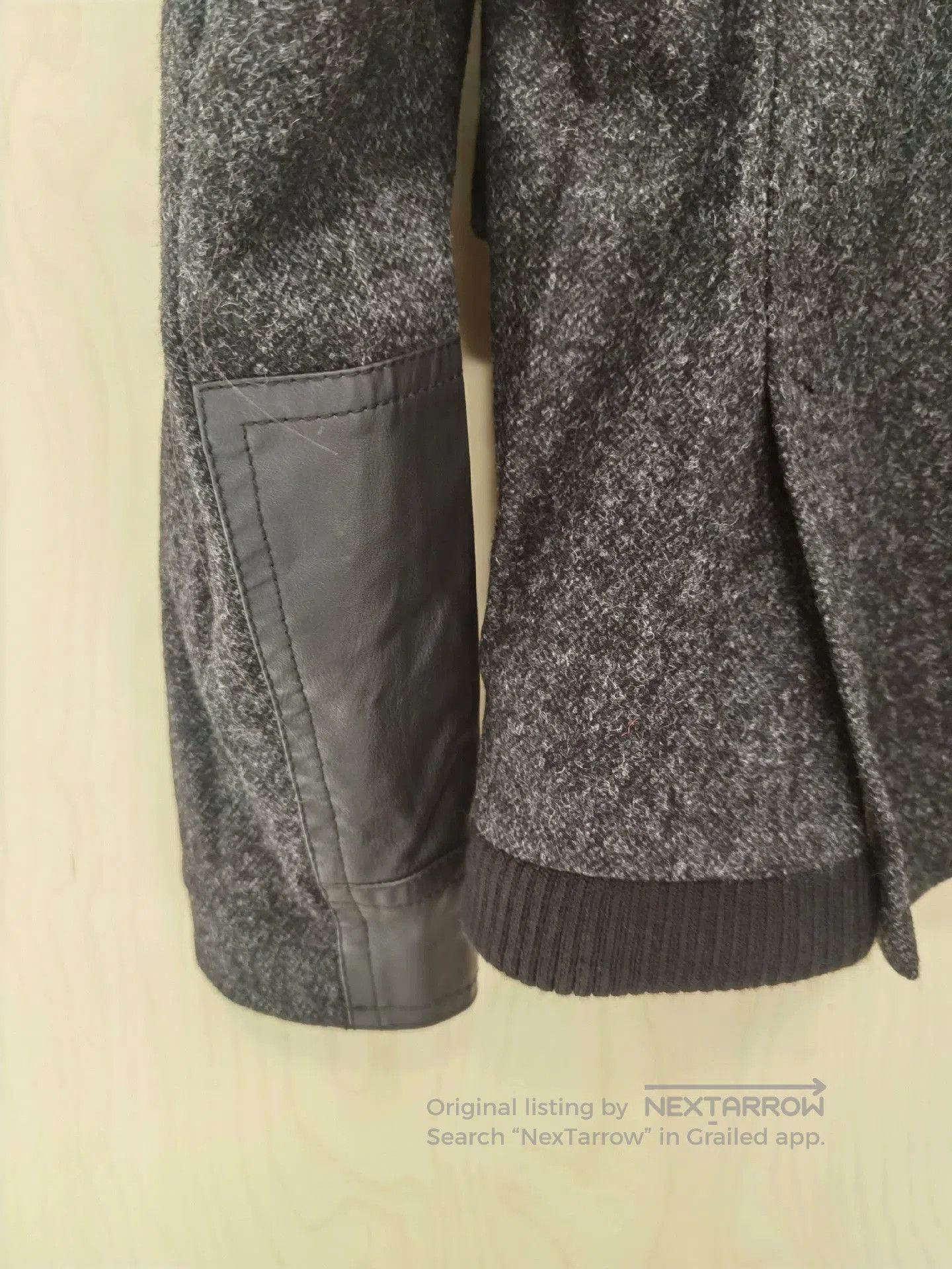 Gazzarrini GAZZARRINI Gray Wool Collar Button Jacket. Size US L / EU 52-54 / 3 - 6 Thumbnail