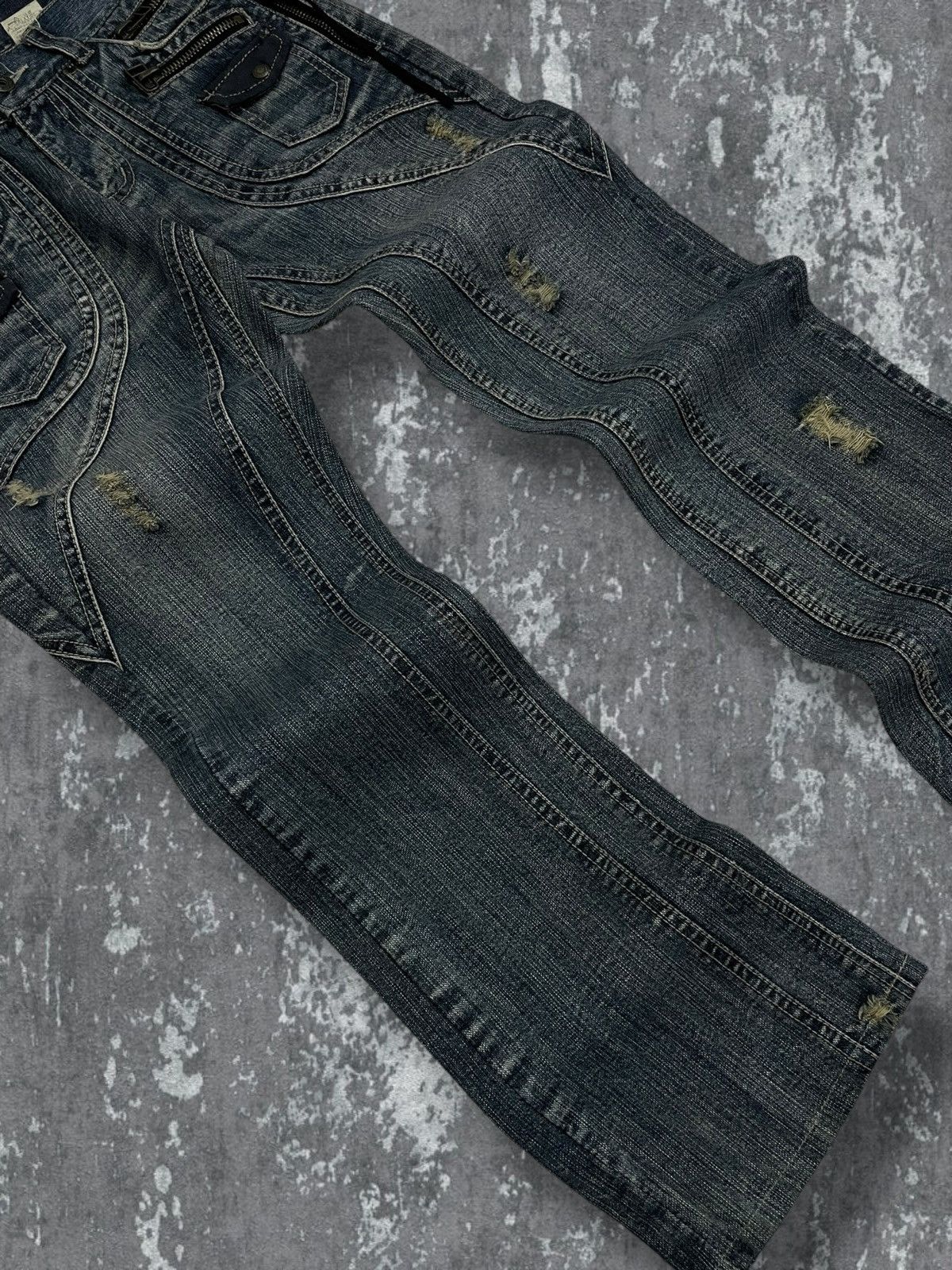 In The Attic Vintage Rare 1990s Japan Designer In The Attic Flared Grunge Size US 30 / EU 46 - 4 Thumbnail