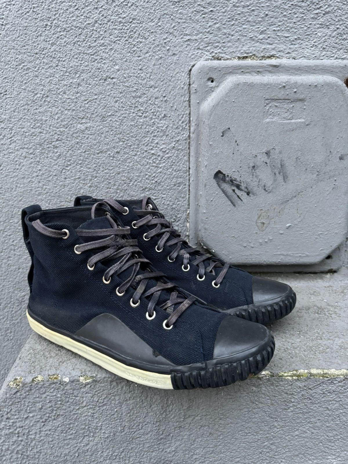 Balenciaga × Vintage Vintage Balenciaga Trainers Canvas Avangard Hihg Top Size US 9.5 / EU 42-43 - 7 Thumbnail