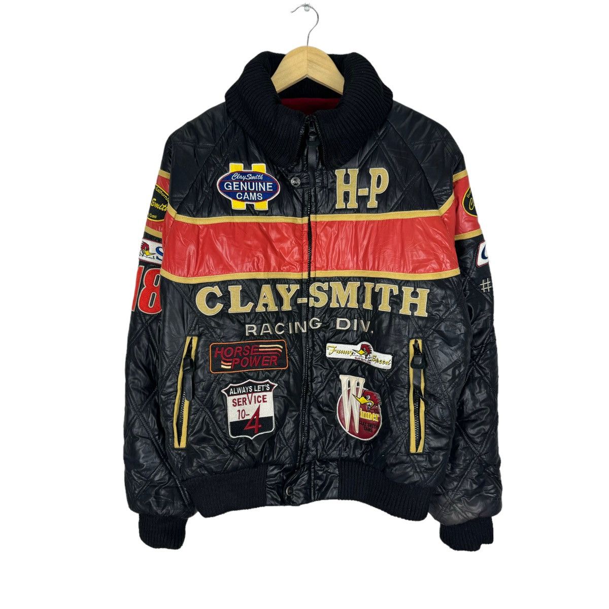 Other 🔥CLAY SMITH RACING CREW MOONEYES PUFFER JACKET Size US L / EU 52-54 / 3 - 2 Thumbnail