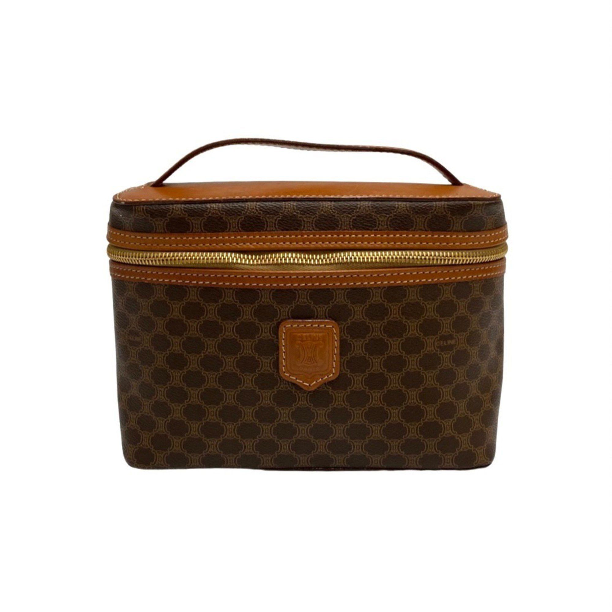 image of Celine Céline Vanity Handbag in Brown, Women's