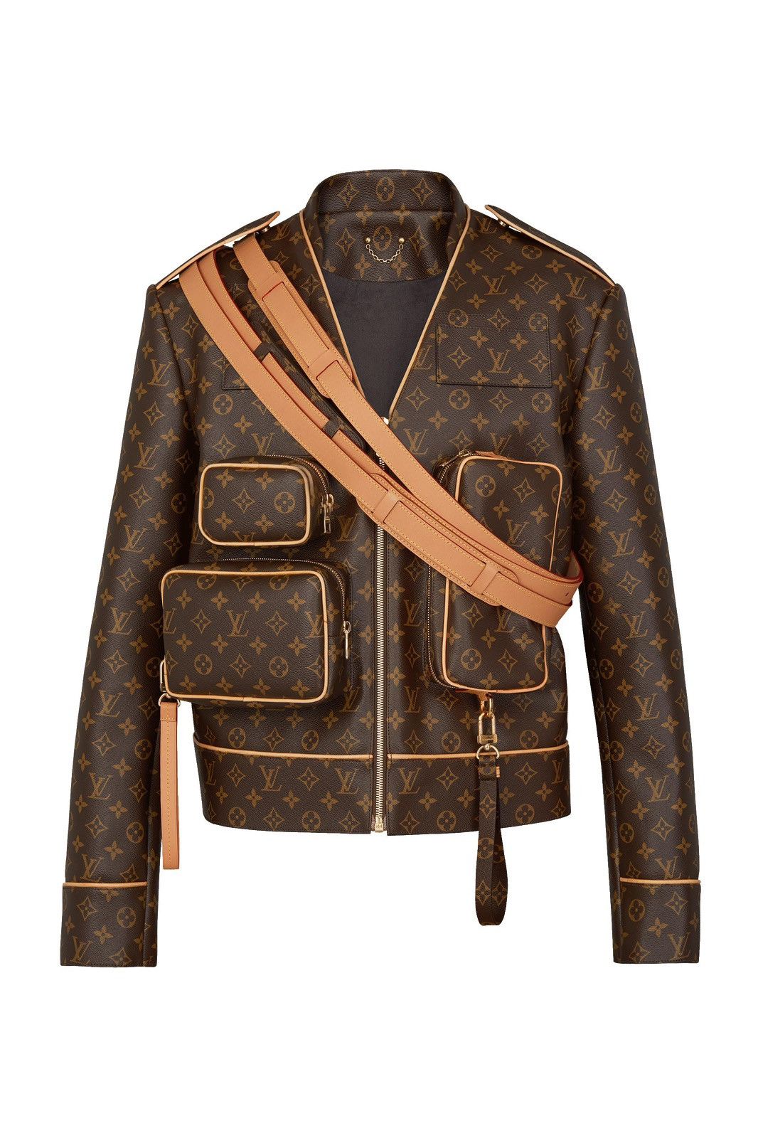 Louis Vuitton Ebene Monogram Canvas Admiral Jacket Gold Hardware Size US S / EU 44-46 / 1 - 4 Thumbnail