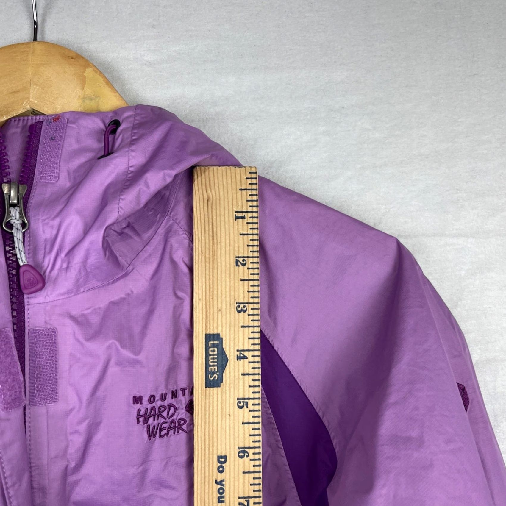 Mountain Hardwear Mountain Hardwear Rain Jacket Womens XS Purple Hooded Full Zip Waterproof Jacket Size XS / US 0-2 / IT 36-38 - 7 Thumbnail