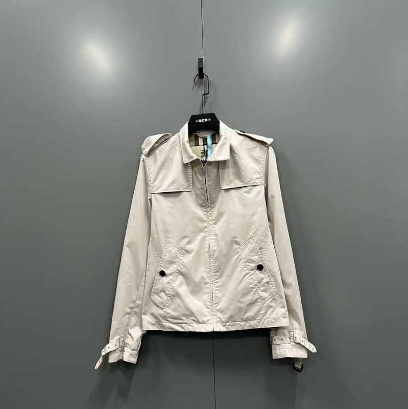 Burberry Burberry Spring Beige Cotton Women's Jacket Size S / US 4 / IT 40 - 1 Thumbnail