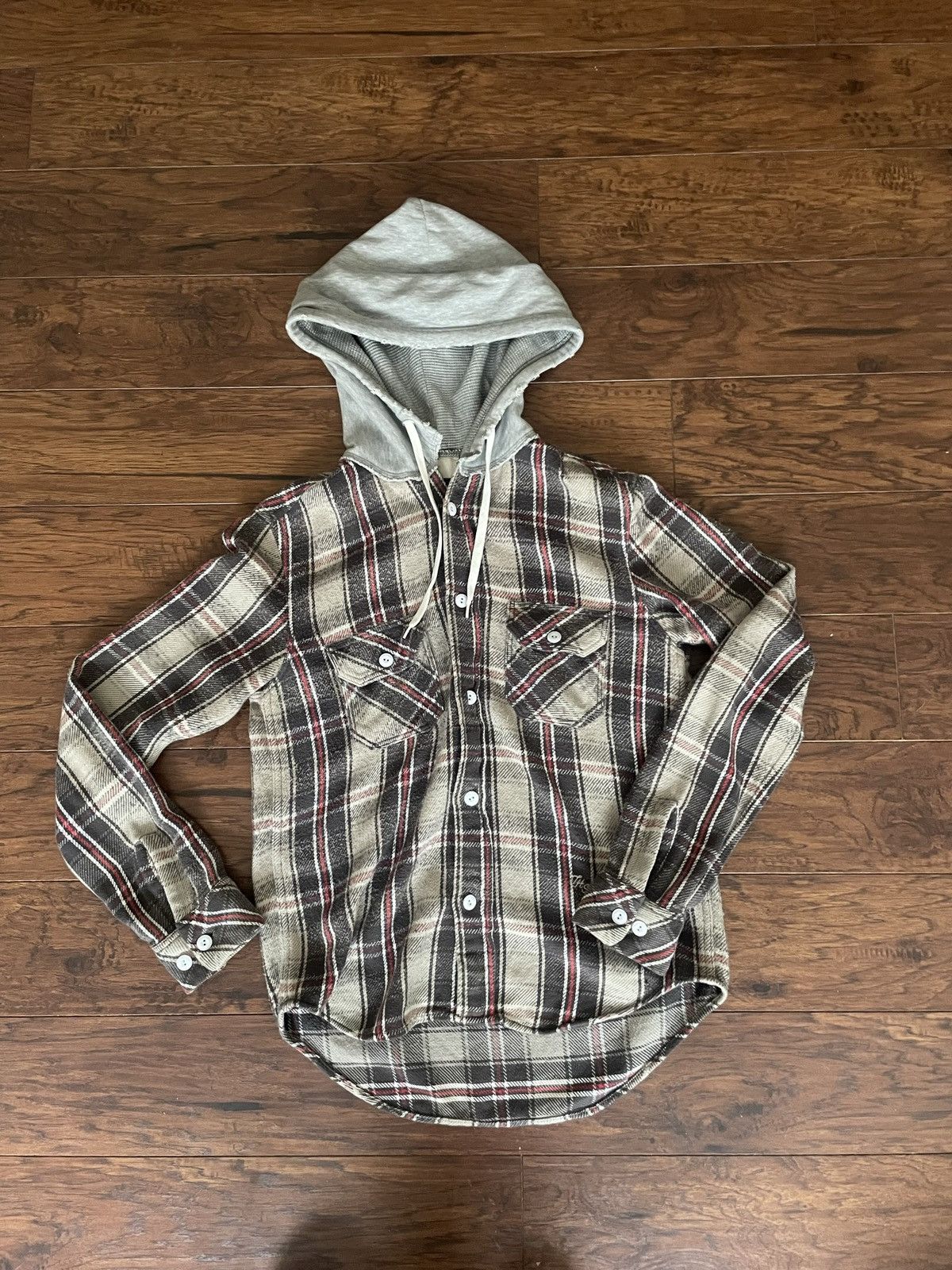 Hot number nine flannel hoodie