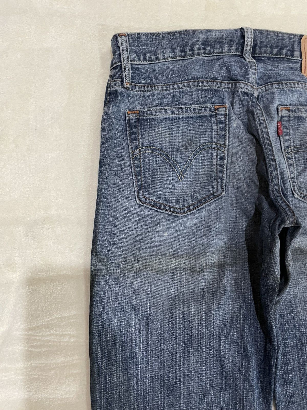 Levi's Vintage Levi’s Low Boot Cut Distressed Denim Jeans Size US 30 / EU 46 - 13 Thumbnail