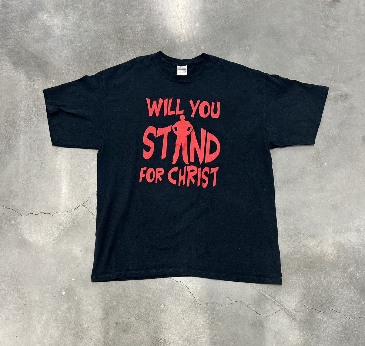 Gildan Y2K Stand For Christ tee Size US XL / EU 56 / 4 - 1 Thumbnail