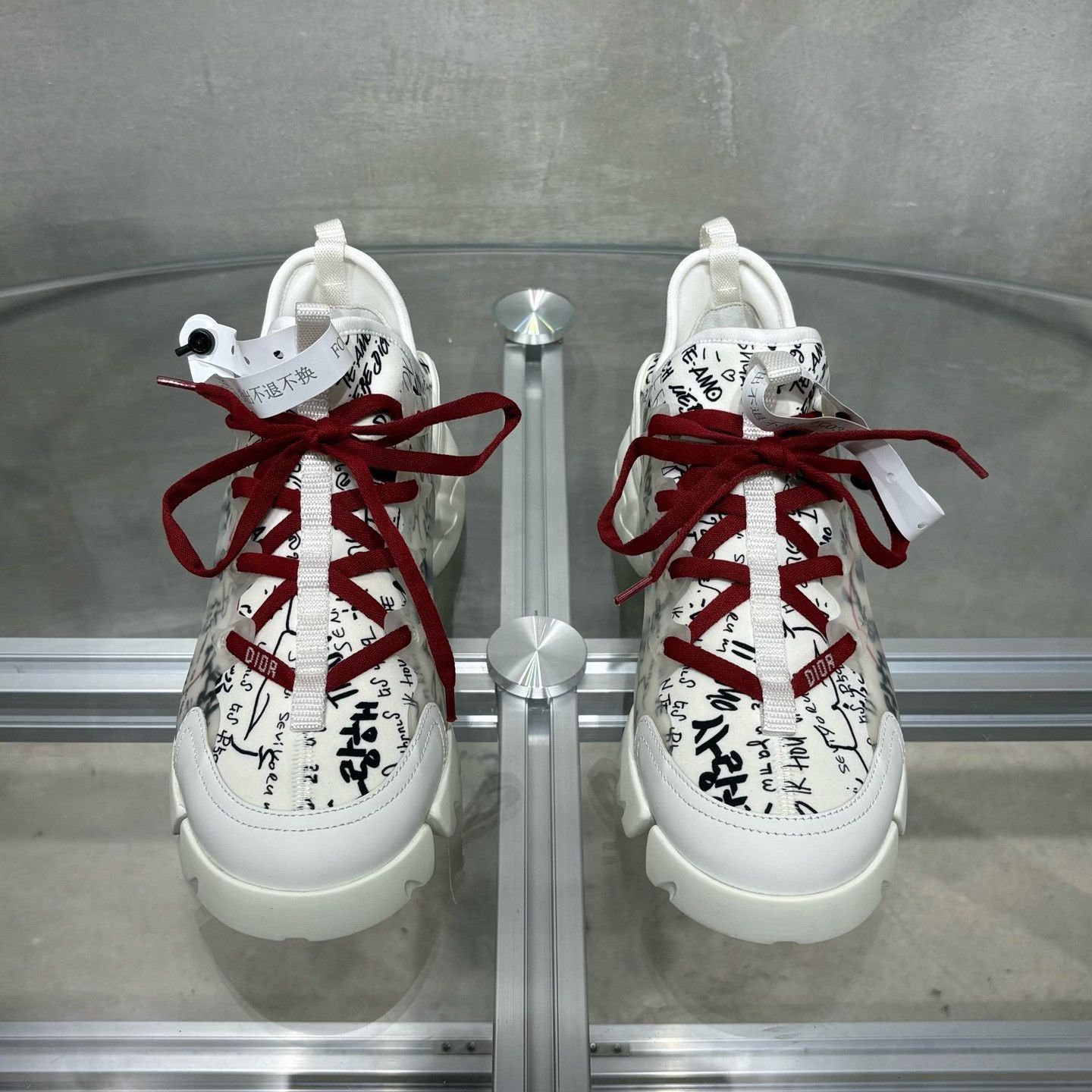 Dior Dior Limited Red Lowtop Sneakers it_37 Women Size US 7 / IT 37 - 1 Thumbnail