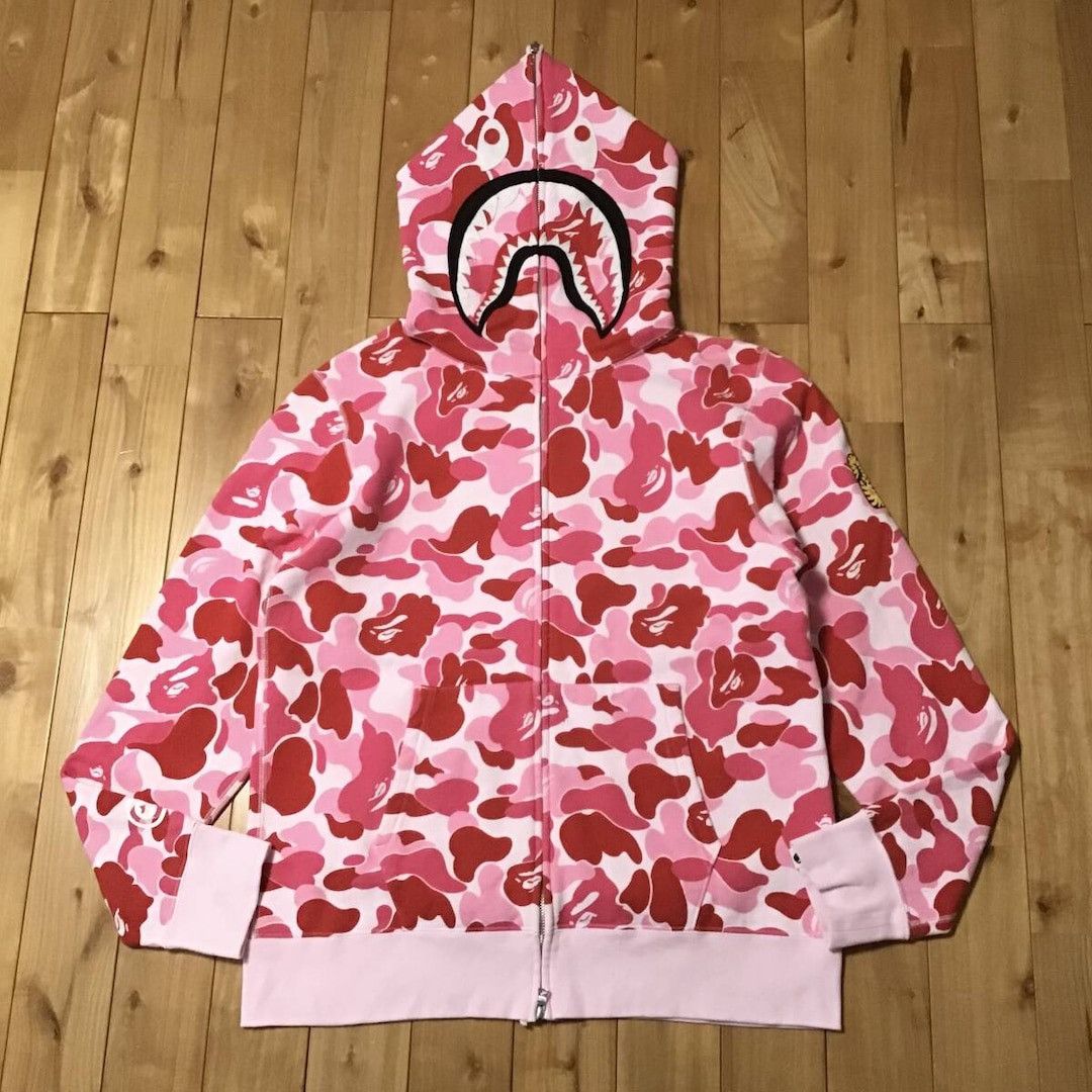 Bape BAPE ABC camo pink shark full zip hoodie a bathing ape PONR Size US L / EU 52-54 / 3 - 1 Thumbnail