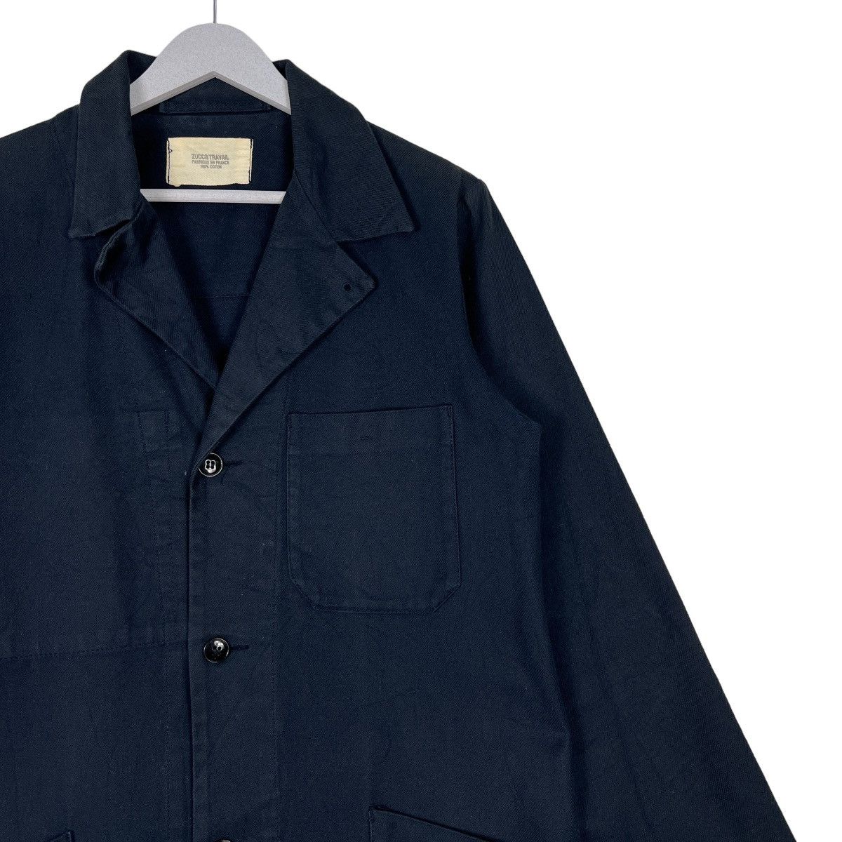 CABANE de ZUCCa × Issey Miyake × Zucca 🔥 ZUCCA TRAVAIL ISSEY MIYAKE INDIGO CHORE JACKET Size US S / EU 44-46 / 1 - 6 Thumbnail
