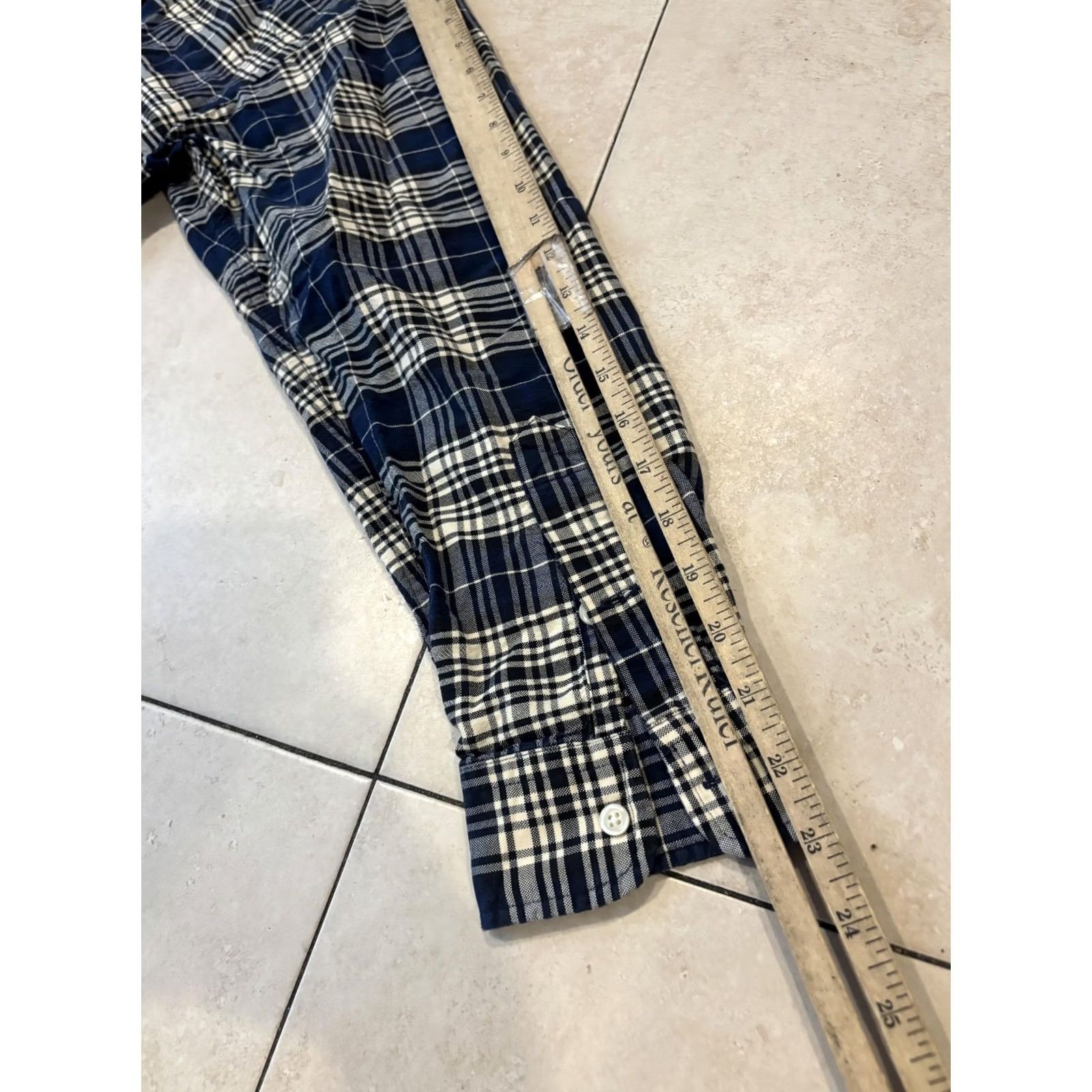 Ralph Lauren Ralph Lauren Shirt Mens Blake Classic Fit Blue Plaid 100% Cotton Button-Down Long Sleeve Size US XL / EU 56 / 4 - 6 Thumbnail