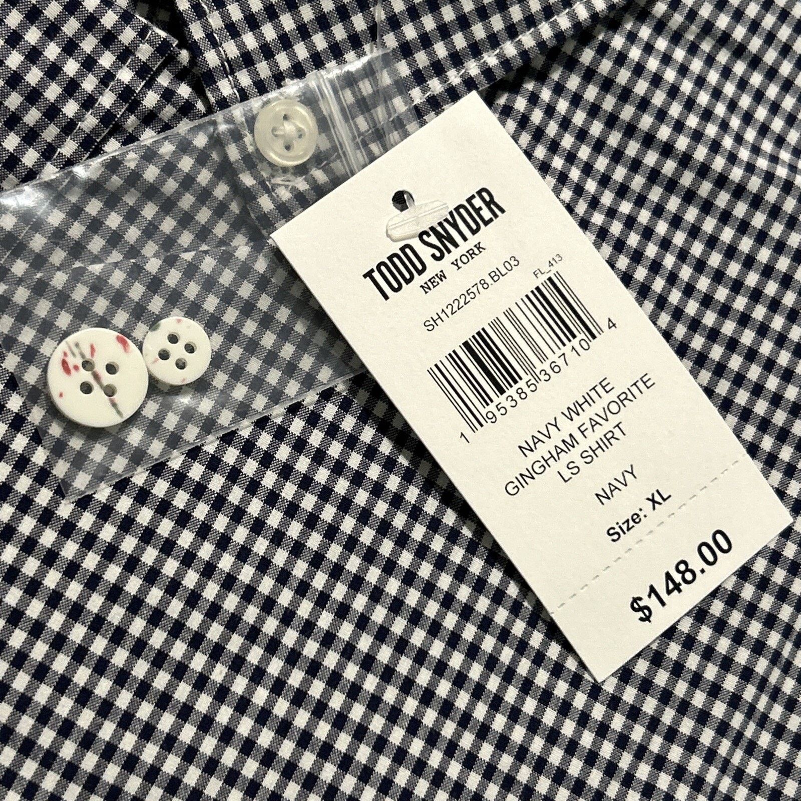 Todd Snyder Todd Snyder Button Up Shirt Mens XL Gingham Long sleeve Size US XL / EU 56 / 4 - 7 Thumbnail