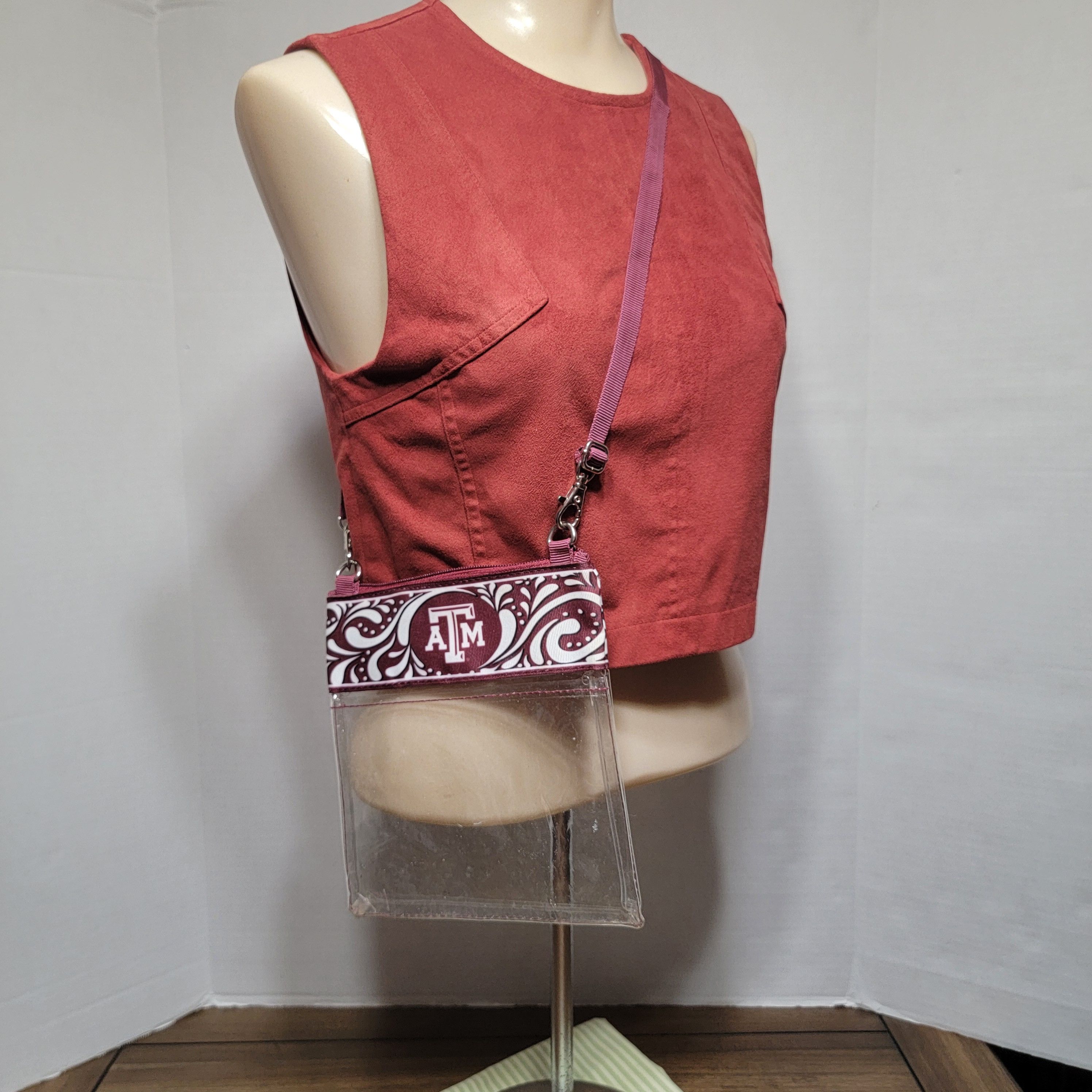 Other Texas A&M Crossbody See-Through Bags / Purse 7" X 7.5" Size ONE SIZE - 2 Thumbnail