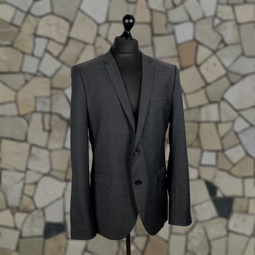 Hugo Boss HUGO BOSS Mens Blazer Jacket Size 54 Grey Wool Super 100 Size 48R - 1 Thumbnail