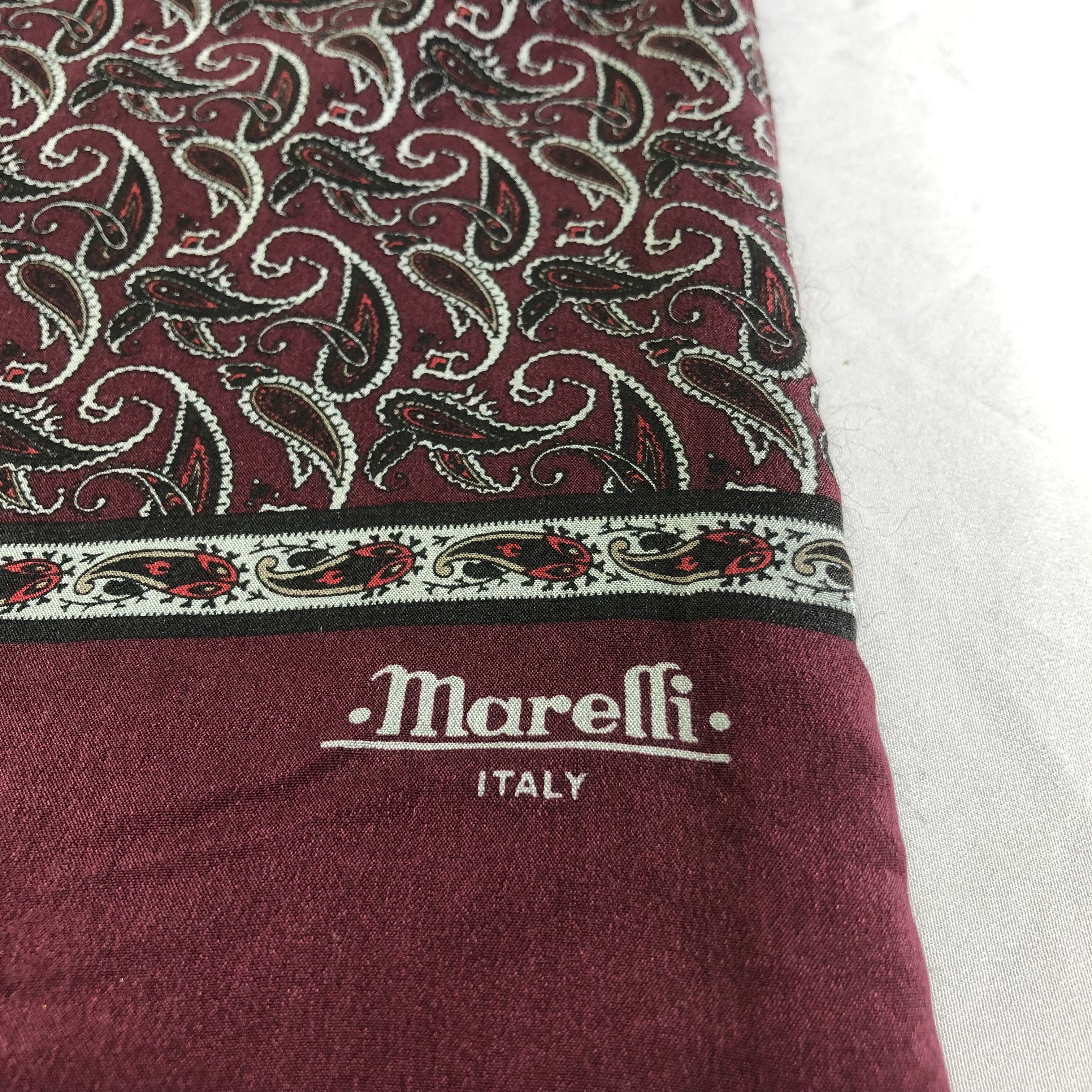 Hypebeast Marelli Paisley Silk Wool Scarf Muffler V1666 Size ONE SIZE - 4 Thumbnail