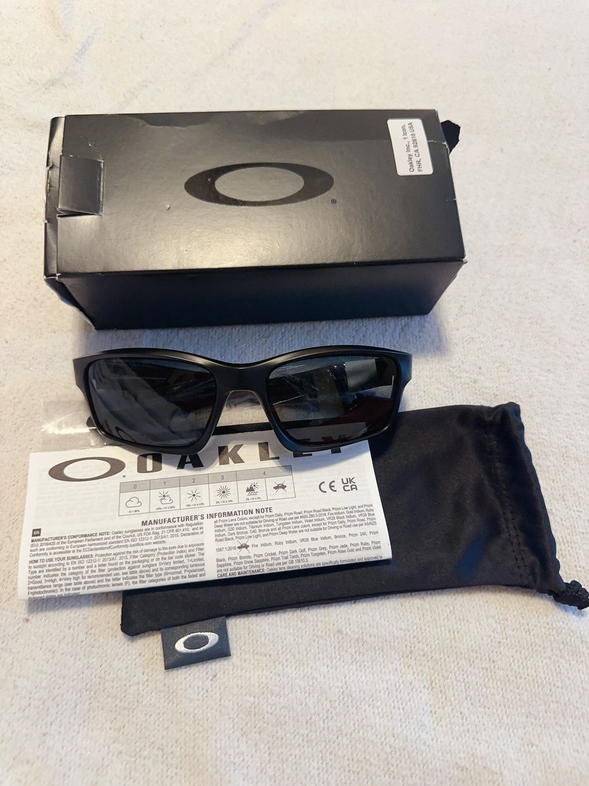 Oakley Chainlink Oakley Made In China Oakley Chainlink Matte Black Frame  Gray Polarized Lens