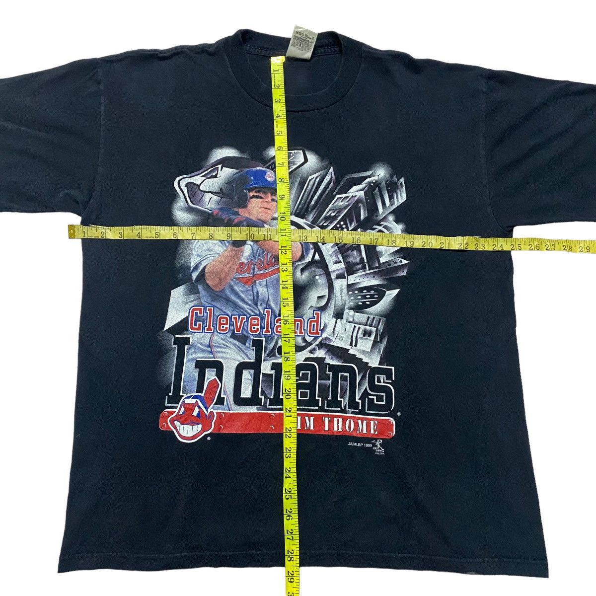 Vintage ©️1999 Cleveland Indians Jim Thome Shirt Size US XL / EU 56 / 4 - 12 Thumbnail
