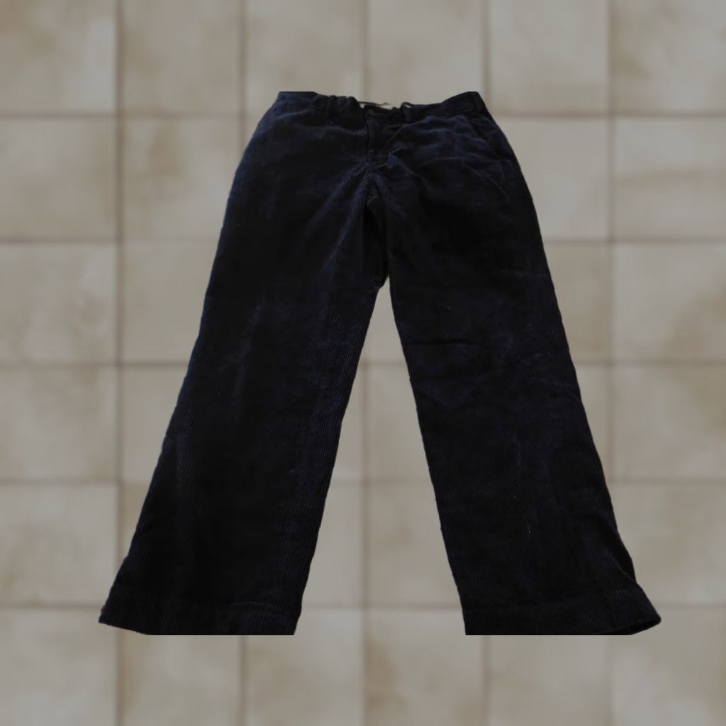 Polo Ralph Lauren Polo Ralph Lauren Pants Mens 34x30 Navy Blue Corduroy Preston Pant Classic Fit Size US S / EU 44-46 / 1 - 1 Thumbnail