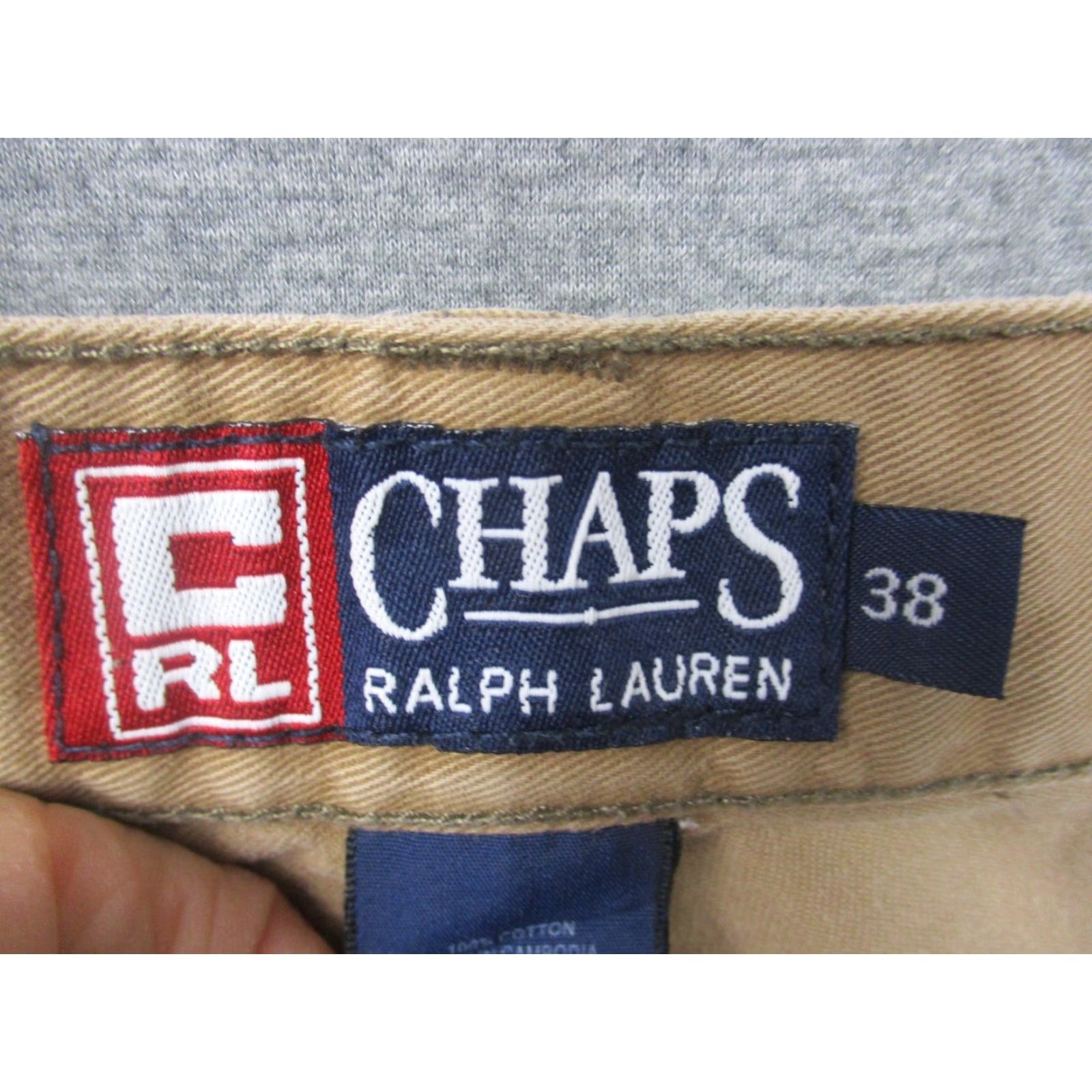 Chaps Vintage Chaps Ralph Lauren Cargo Shorts Mens 38 Khaki Flat Front Size US 38 / EU 54 - 4 Thumbnail
