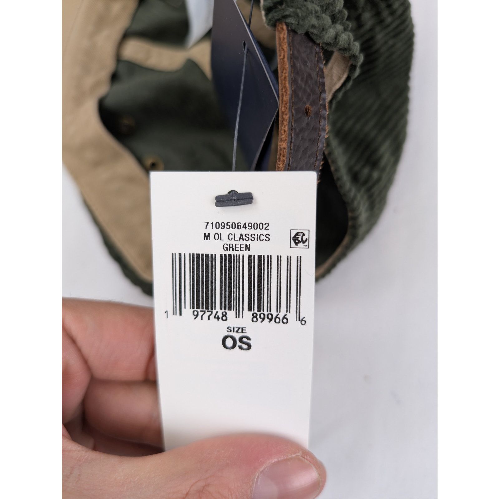 Ralph Lauren o1rshd1 CC20 Size: OS/ corduroy leather strap back Cap / hat Size ONE SIZE - 20 Thumbnail
