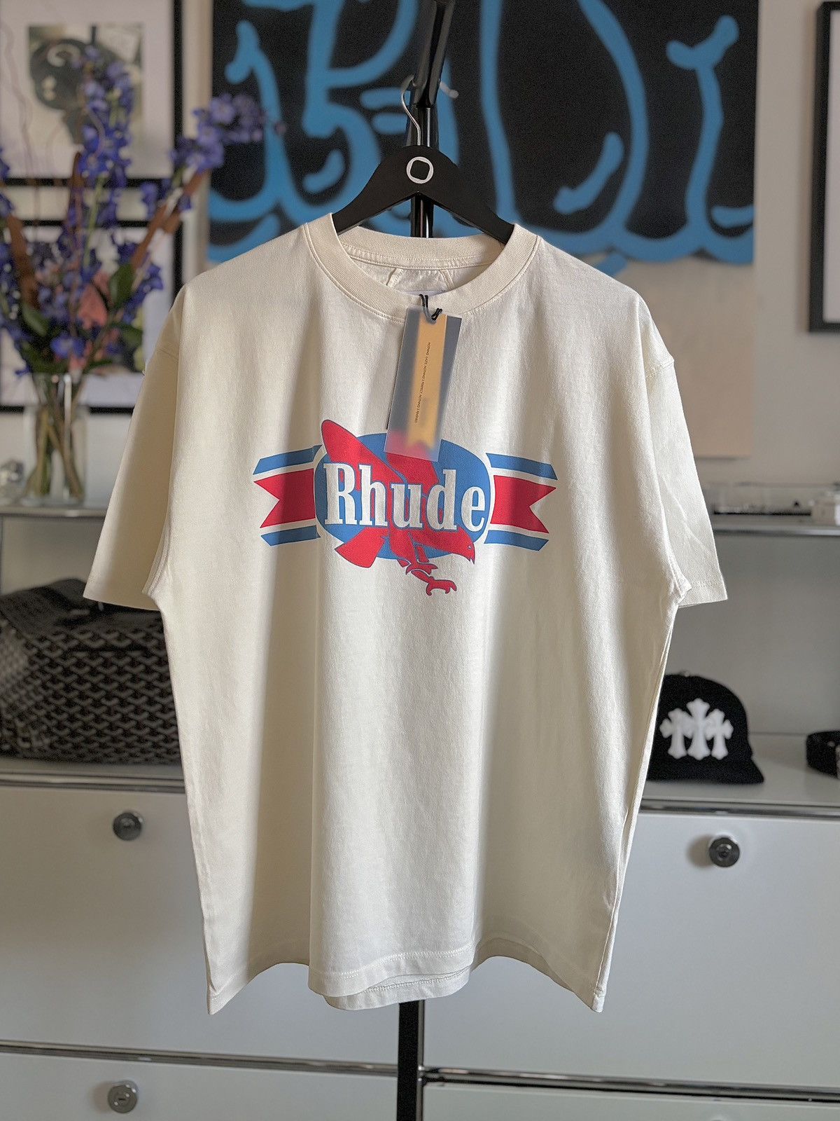 Rhude RHUDE EAGLE LOGO TEE Size US S / EU 44-46 / 1 - 3 Thumbnail