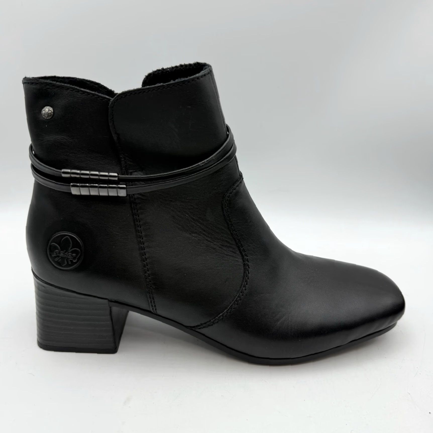 Rieker Rieker Susi Women's Ankle Boots Shoe Black Leather Zipper Side 7 US 38 UK? Size US 7 / IT 37 - 6 Thumbnail