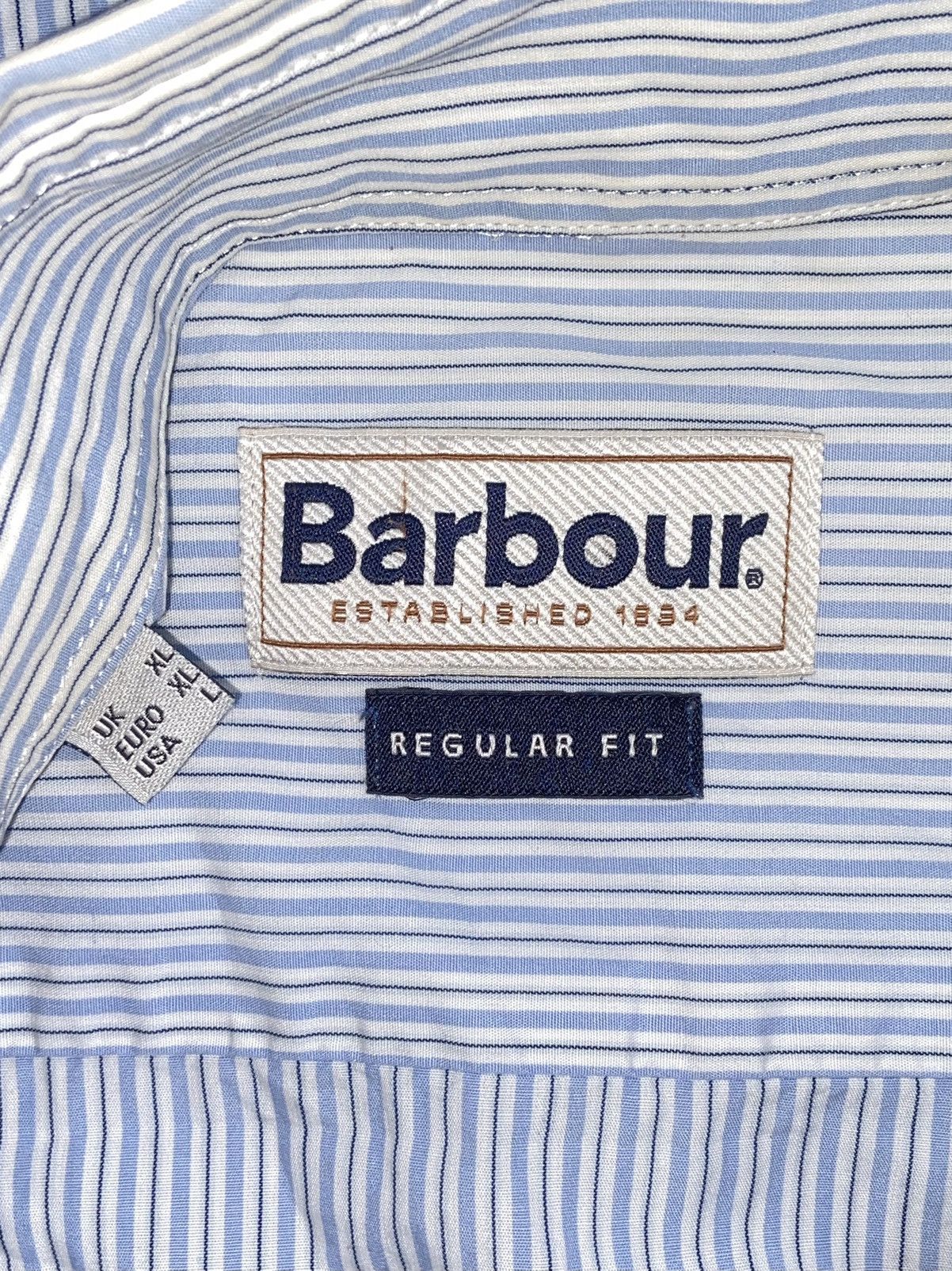 Barbour BARBOUR Blue Striped Shirt Size US XL / EU 56 / 4 - 12 Thumbnail